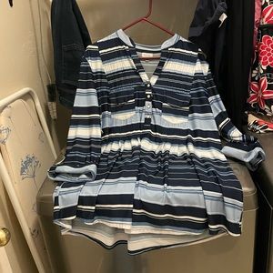 26/28 Avenue Shades of Blue Blouse
